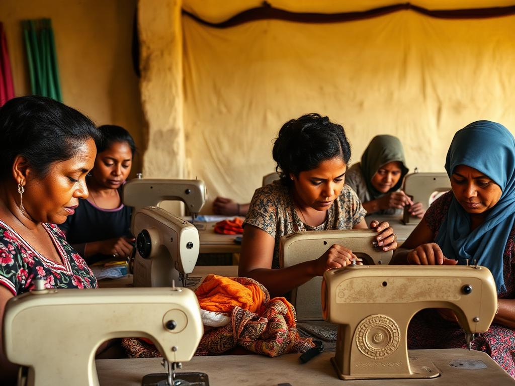 Projeto Cooperativa de costura e geração de renda, da organização Rede Mulheres que Fazem